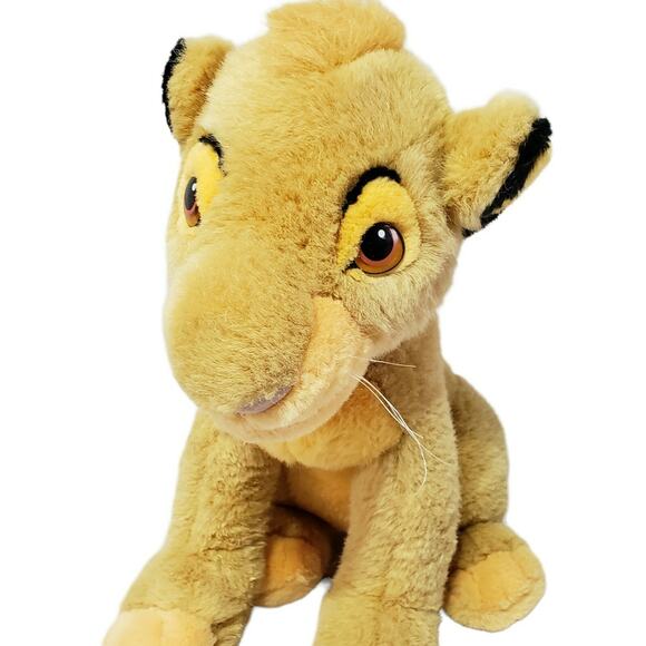 Disneyland Walt Disney World The Lion King Simba Soft Stuffed Plush Animal 14" - Picture 5 of 8